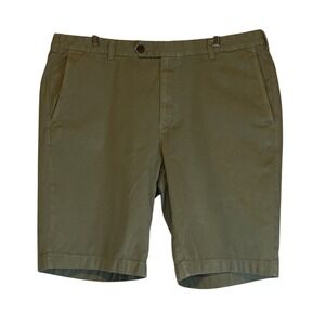 ✨Brooks Brothers Mens Green Khaki Bermuda Preppy Classic Cotton Golf Shorts 40"